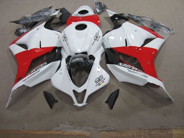 2009-2012 White Red Honda CBR600RR Motorcycle Fairing Kits