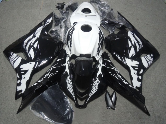 2009-2012 Black White Honda CBR600RR Motorbike Fairing Kits 2009-2012 Black White Honda CBR600RR Motorbike Fairing Kits