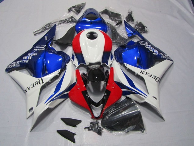 2009-2012 White Blue Red DREAM Honda CBR600RR Motorbike Fairings 2009-2012 White Blue Red DREAM Honda CBR600RR Motorbike Fairings