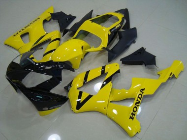 2000-2001 Black Yellow Honda CBR900RR 929 Motor Fairings