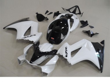 2002-2013 White Black Honda VFR800 Bike Fairing Kit