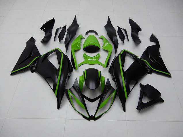 2013-2018 Black Green Kawasaki ZX6R Replacement Motorcycle Fairings 2013-2018 Black Green Kawasaki ZX6R Replacement Motorcycle Fairings