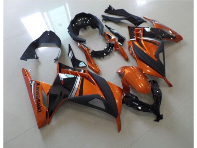 2013-2016 Black Orange Kawasaki ZX300R Motor Fairings 2013-2016 Black Orange Kawasaki ZX300R Motor Fairings