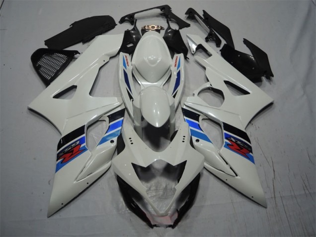 2005-2006 White Blue Suzuki GSXR1000 Motorcycle Fairing Kits 2005-2006 White Blue Suzuki GSXR1000 Motorcycle Fairing Kits