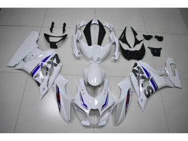 2017-2021 White Suzuki GSXR1000 Replacement Motorcycle Fairings