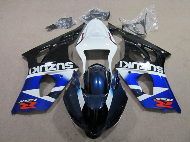 2003-2004 Blue White Decal Suzuki GSXR1000 Bike Fairings 2003-2004 Blue White Decal Suzuki GSXR1000 Bike Fairings