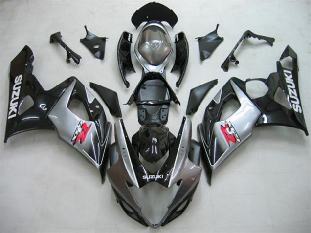 2005-2006 Black Silver Suzuki GSXR1000 Motorcycle Fairing 2005-2006 Black Silver Suzuki GSXR1000 Motorcycle Fairing