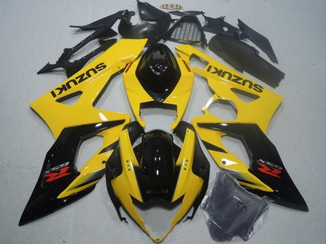 2005-2006 Yellow Black Suzuki GSXR1000 Motorcycle Fairings Kits 2005-2006 Yellow Black Suzuki GSXR1000 Motorcycle Fairings Kits