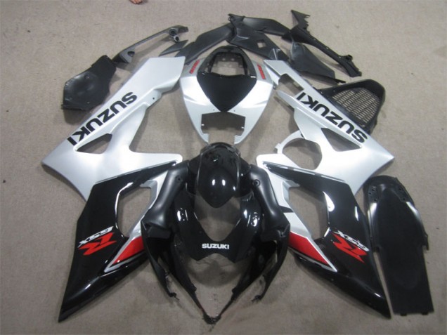 2005-2006 Black White Suzuki GSXR1000 Motorcycle Replacement Fairings 2005-2006 Black White Suzuki GSXR1000 Motorcycle Replacement Fairings