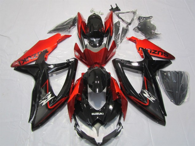 2007-2008 Black Red Suzuki GSXR1000 Motorbike Fairing 2007-2008 Black Red Suzuki GSXR1000 Motorbike Fairing