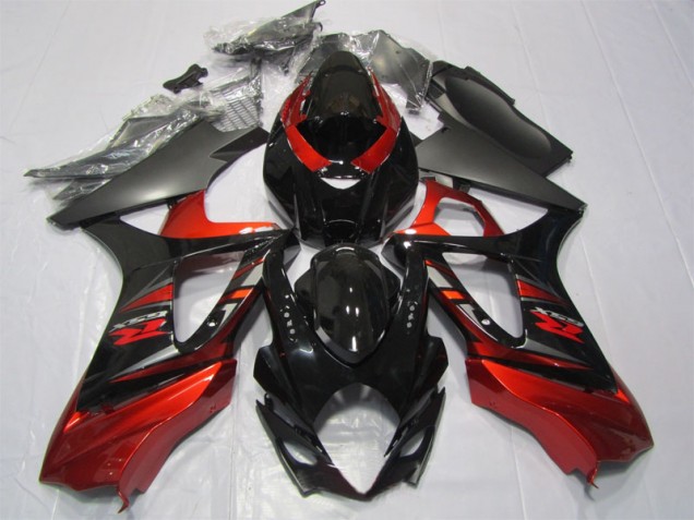 2007-2008 Black Red Suzuki GSXR1000 Motorcycle Fairing Kit 2007-2008 Black Red Suzuki GSXR1000 Motorcycle Fairing Kit