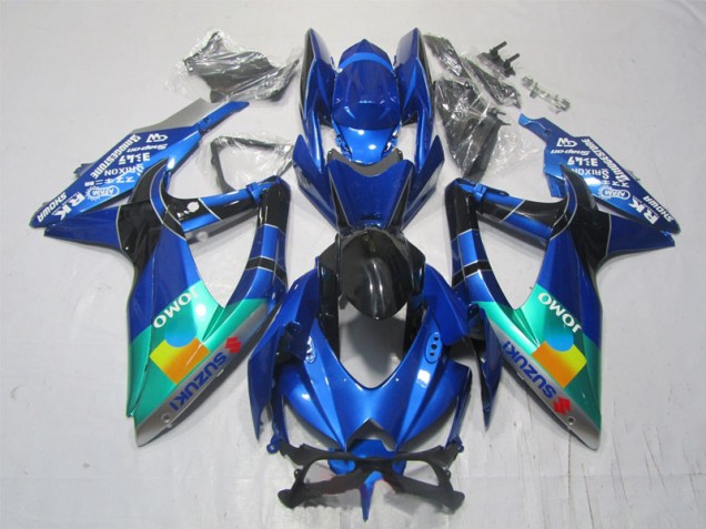 2007-2008 Blue Black Green Jomo Suzuki GSXR1000 Motorcycle Bodywork 2007-2008 Blue Black Green Jomo Suzuki GSXR1000 Motorcycle Bodywork