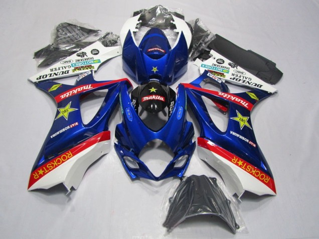 2007-2008 Blue Red Rockstar Suzuki GSXR1000 Motorbike Fairing Kits 2007-2008 Blue Red Rockstar Suzuki GSXR1000 Motorbike Fairing Kits