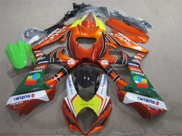 2007-2008 Orange Yellow Monster Suzuki GSXR1000 Motorcycle Fairing Kits 2007-2008 Orange Yellow Monster Suzuki GSXR1000 Motorcycle Fairing Kits