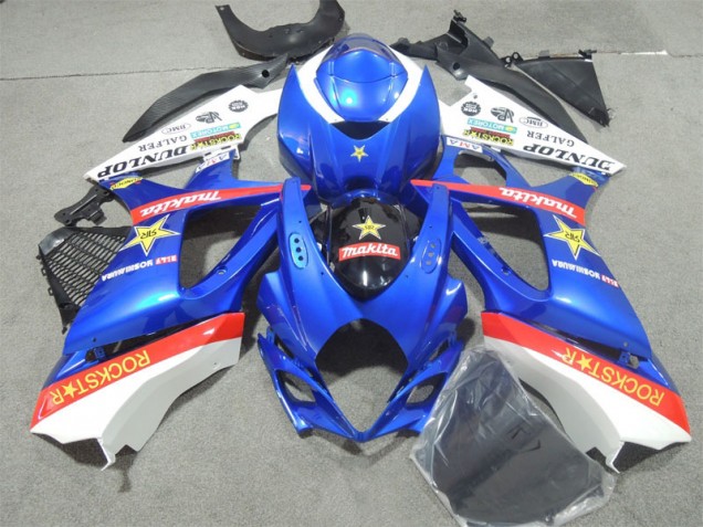 2007-2008 Blue Rockstar Suzuki GSXR1000 Motorcycle Fairings Kits 2007-2008 Blue Rockstar Suzuki GSXR1000 Motorcycle Fairings Kits
