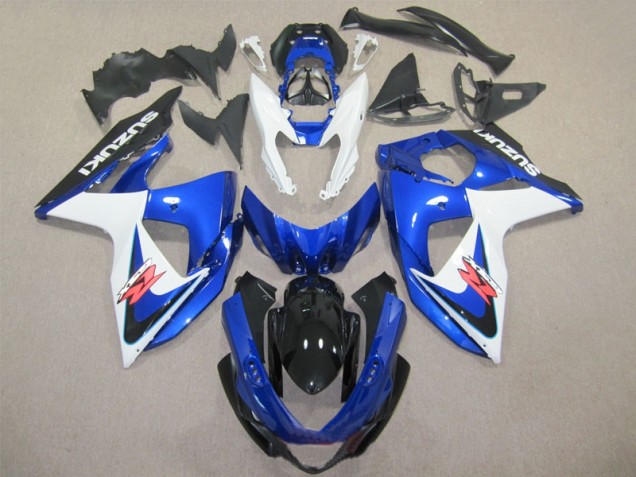 2009-2016 Blue White Suzuki GSXR1000 Motorcycle Fairings & Bodywork 2009-2016 Blue White Suzuki GSXR1000 Motorcycle Fairings & Bodywork