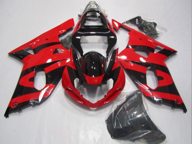 2001-2003 Black Red Suzuki GSXR600 Motorbike Fairing 2001-2003 Black Red Suzuki GSXR600 Motorbike Fairing