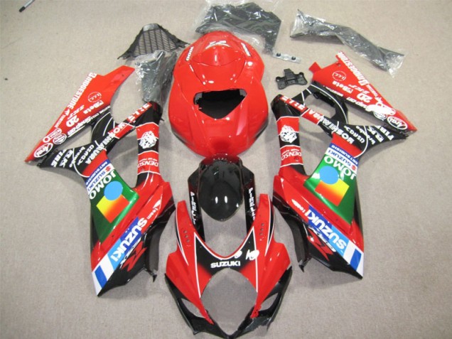 2004-2005 Red Black Suzuki GSXR600 Motorcycle Fairing Kit 2004-2005 Red Black Suzuki GSXR600 Motorcycle Fairing Kit