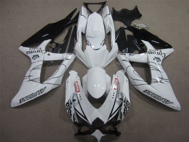 2008-2010 White Black Corona Extra Motul Suzuki GSXR600 Motorbike Fairing 2008-2010 White Black Corona Extra Motul Suzuki GSXR600 Motorbike Fairing