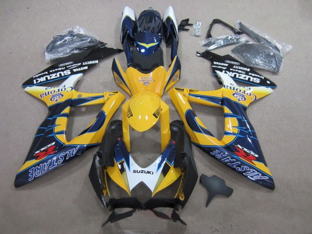 2008-2010 Blue Yellow Corona Extra Suzuki GSXR600 Motor Bike Fairings 2008-2010 Blue Yellow Corona Extra Suzuki GSXR600 Motor Bike Fairings