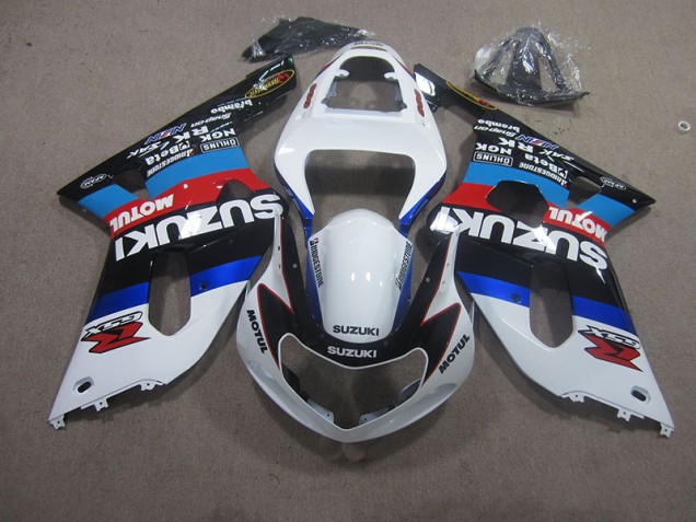 2001-2003 White Blue Red Motul Suzuki GSXR750 Motorbike Fairing 2001-2003 White Blue Red Motul Suzuki GSXR750 Motorbike Fairing