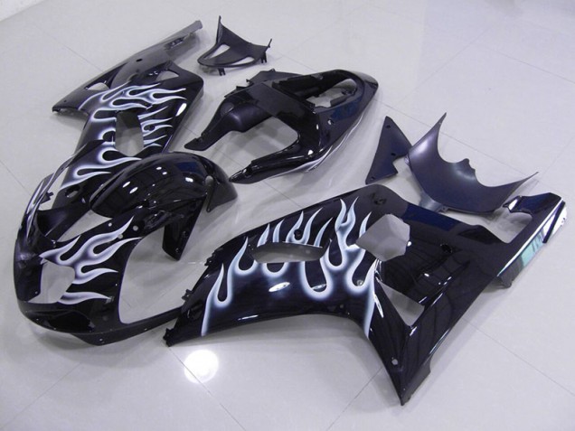 2001-2003 Blue White Flame Suzuki GSXR750 Motor Fairings 2001-2003 Blue White Flame Suzuki GSXR750 Motor Fairings
