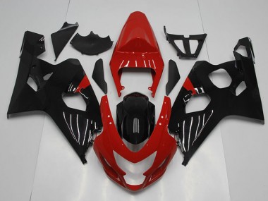 2004-2005 Red Black Suzuki GSXR750 Motorcylce Fairings