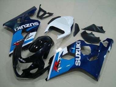 2004-2005 Blue White Suzuki GSXR750 Motorbike Fairing