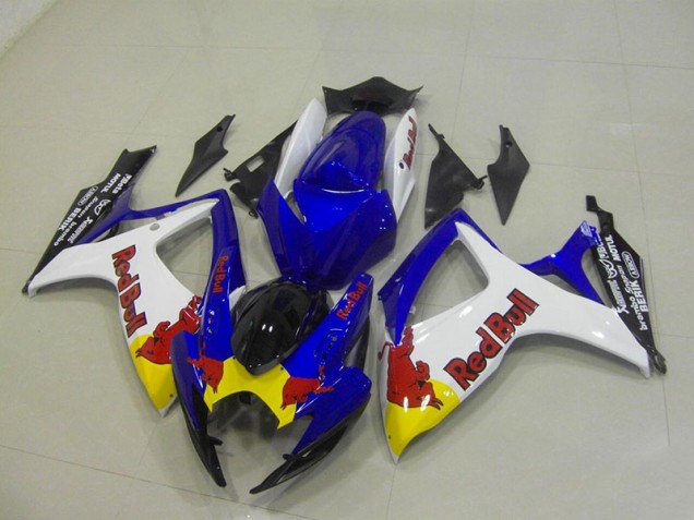 2006-2007 Blue White Red Bull Suzuki GSXR750 Motorcyle Fairings 2006-2007 Blue White Red Bull Suzuki GSXR750 Motorcyle Fairings