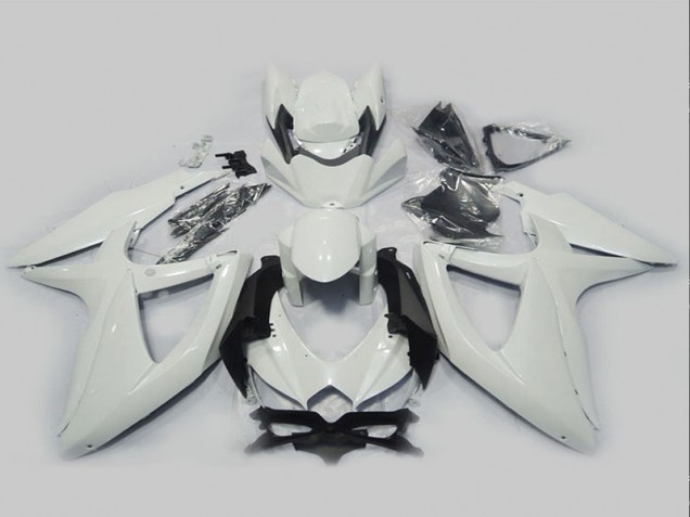 2008-2010 White Suzuki GSXR750 Motorcycle Fairing Kits 2008-2010 White Suzuki GSXR750 Motorcycle Fairing Kits
