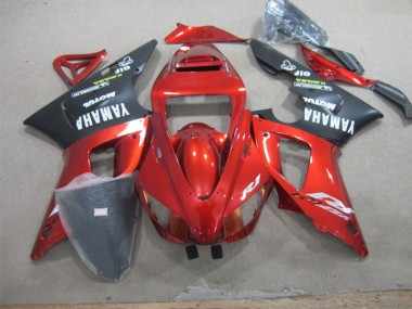 1998-1999 Red Black White Decal Yamaha YZF R1 Bike Fairings