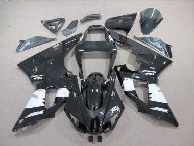 1998-1999 Black White Decal Yamaha YZF R1 Motorcycle Bodywork