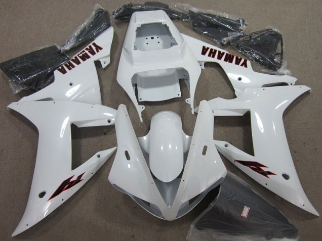 2002-2003 White Black Yamaha YZF R1 Motorcycle Fairing Kit 2002-2003 White Black Yamaha YZF R1 Motorcycle Fairing Kit