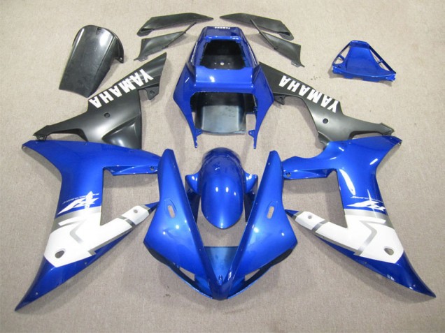 2002-2003 Blue White Yamaha YZF R1 Bike Fairing Kit 2002-2003 Blue White Yamaha YZF R1 Bike Fairing Kit