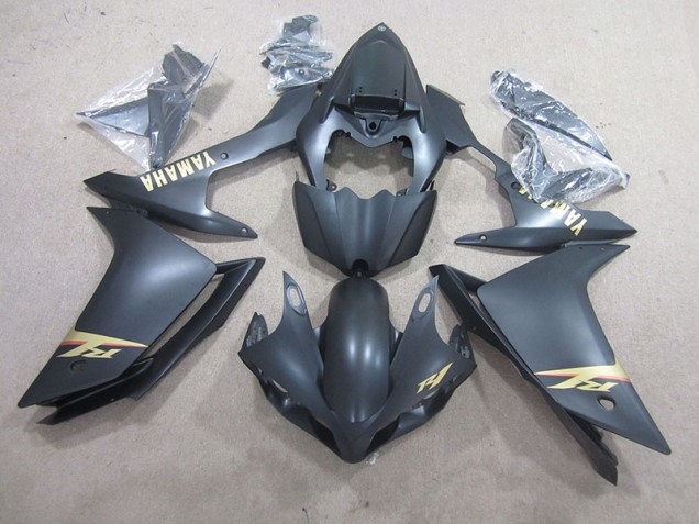 2007-2008 Black Gold Decal Yamaha YZF R1 Bike Fairings 2007-2008 Black Gold Decal Yamaha YZF R1 Bike Fairings