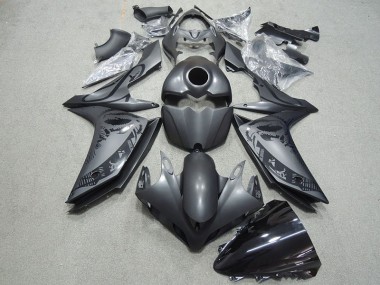 2007-2008 Black Yamaha YZF R1 Motorcycle Fairings Kits