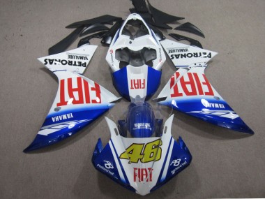 2009-2011 Blue White Fiat 46 Yamaha YZF R1 Motorcyle Fairings