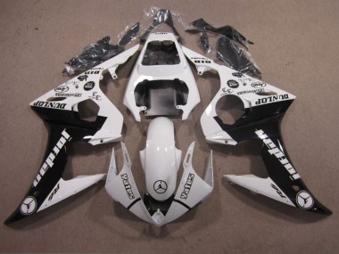 2003-2005 White Black Yamaha YZF R6 Motorbike Fairings